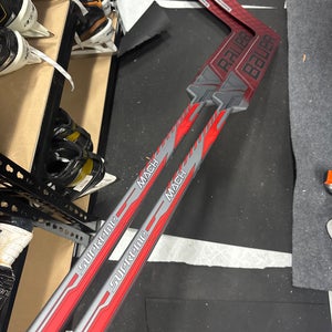 TWO PACK Senior Regular 24.5” Bauer Mach Goalie Sticks - P31 - 95 Flex - OSU Buckeyes