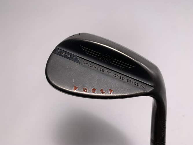 Titleist Vokey SM8 Jet Black Lob Wedge LW 60* 8 Bounce M-Grind Wedge RH