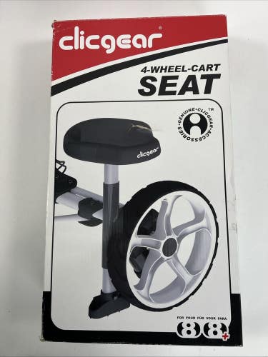 Clicgear 4- Wheel Golf Cart Seat Fits Series 8.0 Model
