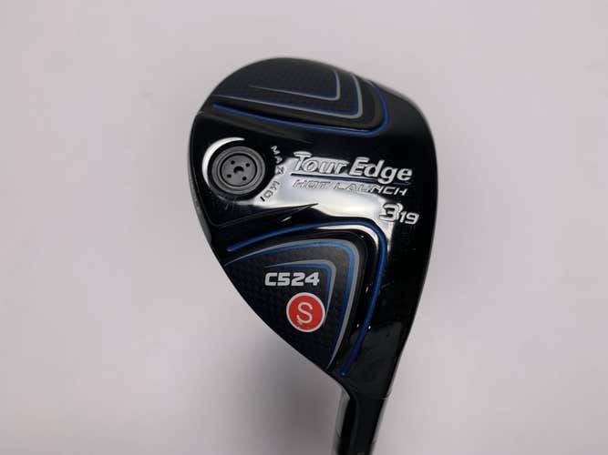 Tour Edge Hot Launch C524 3 Hybrid 19* Aldila Ascent 60g Stiff Graphite Mens RH