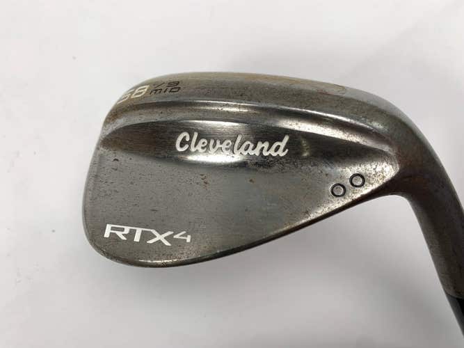 Cleveland RTX 4 Raw Lob Wedge LW 58* 9 KBS $-Taper 130 Extra Stiff RH