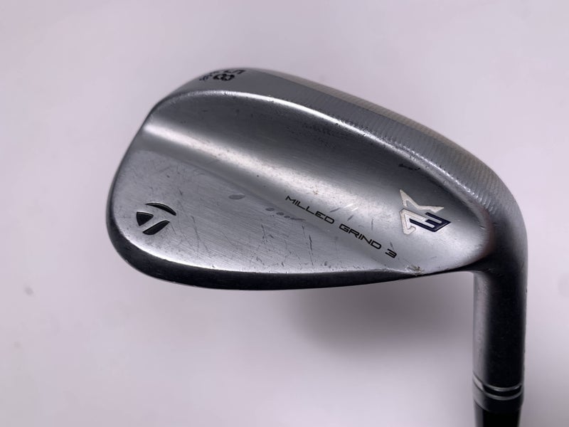 TaylorMade Milled Grind 3 Raw Chrome Lob Wedge 58* 8 DG S400 Tour Issue Stiff RH