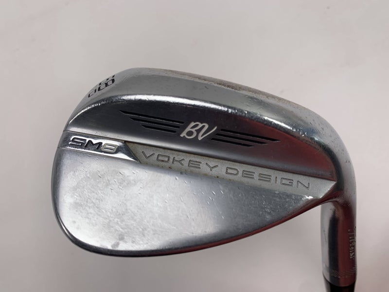 Titleist Vokey SM8 Tour Chrome Wedge 58* 12 Bounce D-Grind Wedge Steel Mens RH