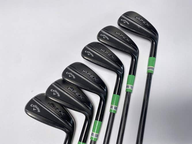 Callaway Apex TI Fusion Iron Set 6-PW+AW Baddazz 65g Regular Graphite Mens RH