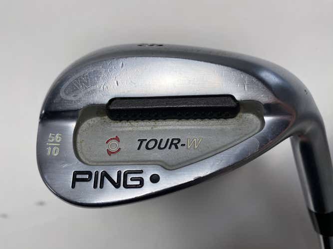 Ping Tour-W Brushed Silver Wedge 56* 10 Bounce Black Dot AWT Stiff Steel Mens RH