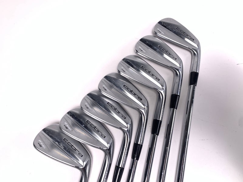 Cobra KING Forged MB 2023 Iron Set 4-PW KBS Tour 130 Extra Stiff Steel Mens RH