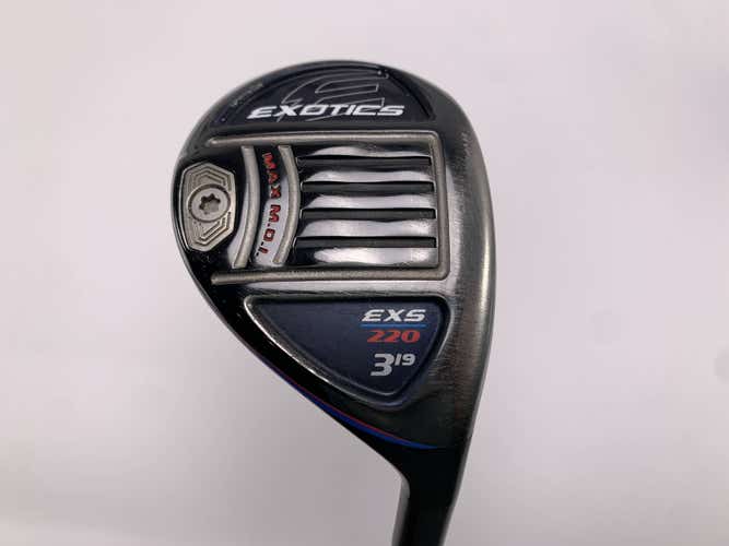 Tour Edge Exotics EXS 220 3 Hybrid 19* KBS Tour Graphite Iron TGI 80g Stiff RH