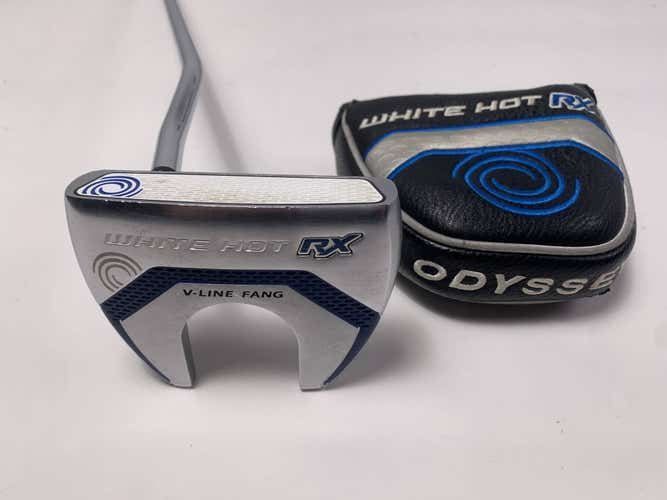 Odyssey White Hot RX V-Line Fang Putter 34.5" SuperStroke Pistol GT 1.0 LH W/HC