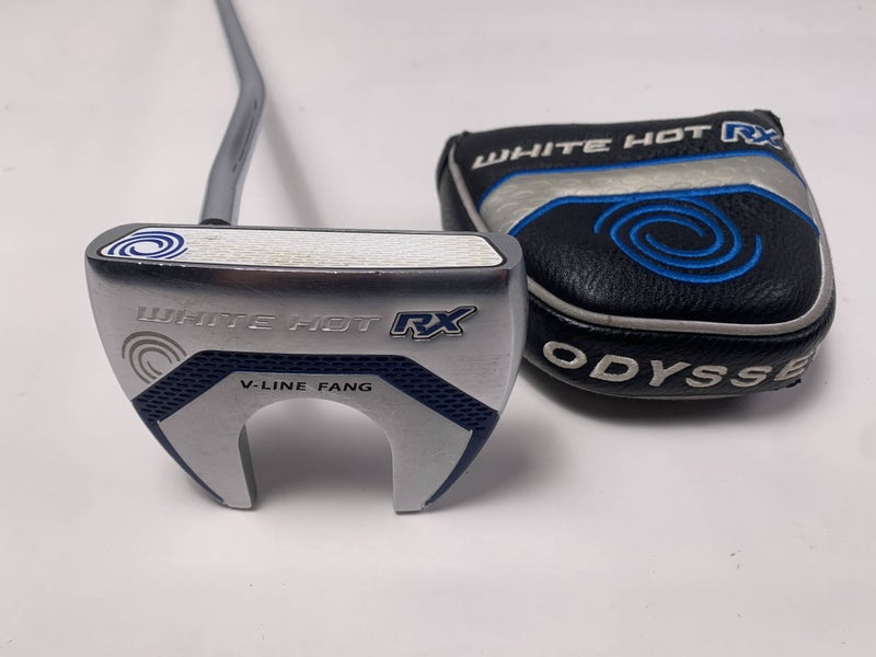 Odyssey White Hot RX V-Line Fang Putter 34.5" SuperStroke Pistol GT 1.0 LH W/HC