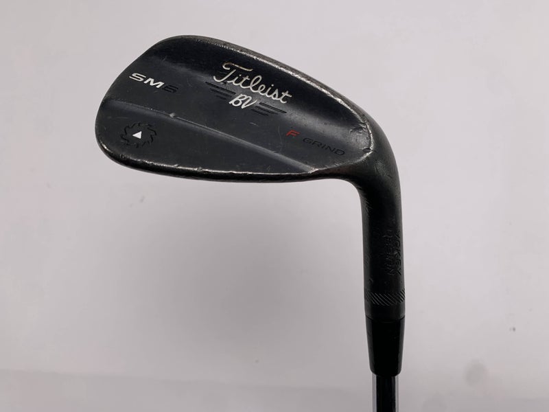 Titleist Vokey SM6 Jet Black Gap Wedge GW 52* 12 Bounce Wedge Steel Mens RH