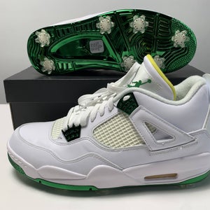 Jordan IV G NRG Masters Edition Golf Shoes White Men's SZ 10.5 (CZ2439-100)