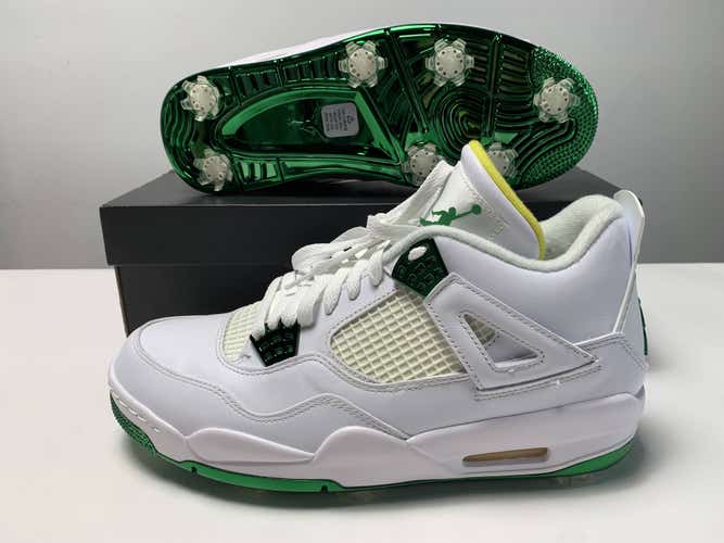 Jordan IV G NRG Masters Edition Golf Shoes White Men's SZ 10.5 (CZ2439-100)