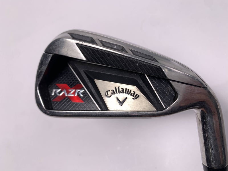 Callaway Razr X Single 6 Iron Regular Steel Mens RH Midsize Grip