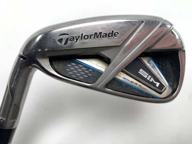 TaylorMade SIM MAX Single 6 Iron KBS Max 85g Regular Steel Mens LH -.5''