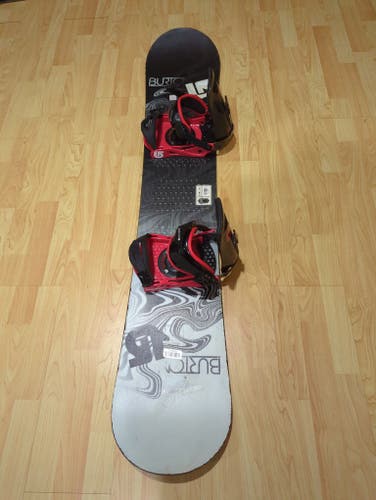 Burton LTR (Learn To Ride) 148 cm snowboard with Burton bindings M fit 8-10.
