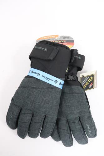 Seirus Heatwave Gloves Goretex Gore-Tex Men's Size XL Gray And Black NEW