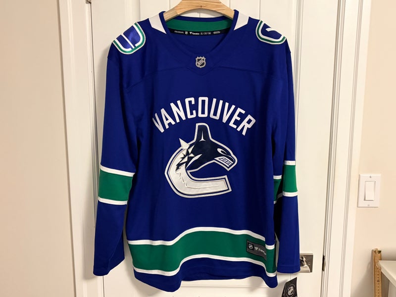 Authentic Reebok Vancouver Canucks Eddie Läck Blue Jersey Size Medium