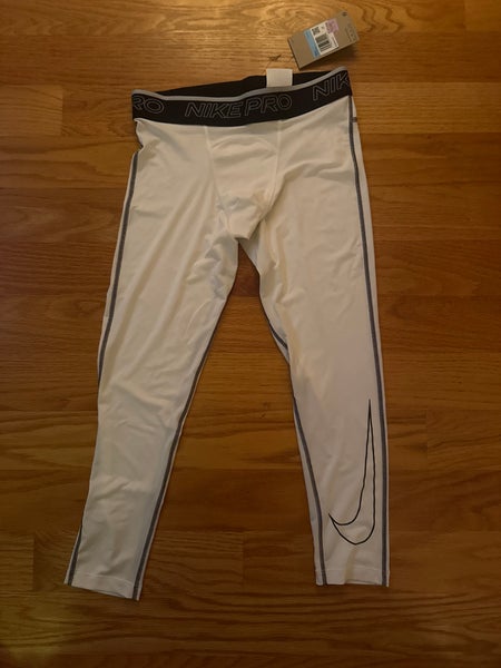 White Unisex Medium Nike pros (New)