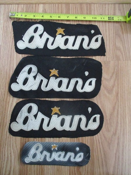 Brians used Vintage Hockey Goalie Logos