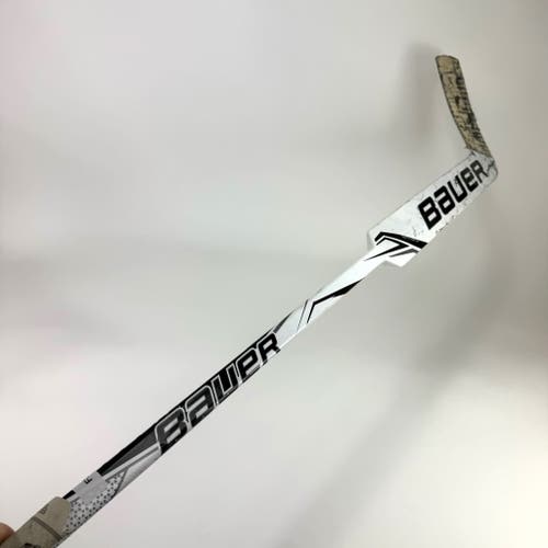 Used Regular White/Black Bauer GSX Goalie Stick | 25" Paddle P31 Curve | F297