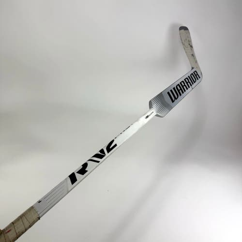 Used Regular White Warrior VR2 Pro+ Goalie Stick | 25" Paddle P34 (Wedge) Curve | F298