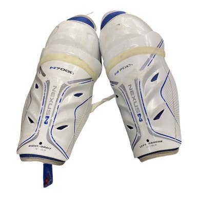 Used Bauer NEXUS 7000 Senior Shin Guards White 14" 11375-S000368970
