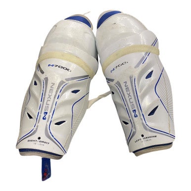 Used Bauer NEXUS 7000 Senior Shin Guards White 14" 11375-S000368970