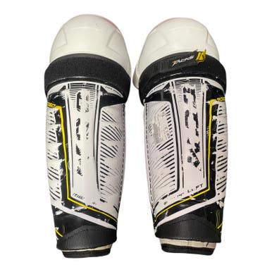 Used CCM 9060 TACKS Senior Shin Guards White 14" 11375-S000370288