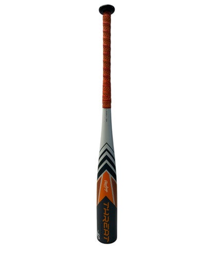 Used Rawlings RUT4T12 BB/SB USSSA 2 3/4 Bat Charcoal And Orange 28" 11835-S000201455