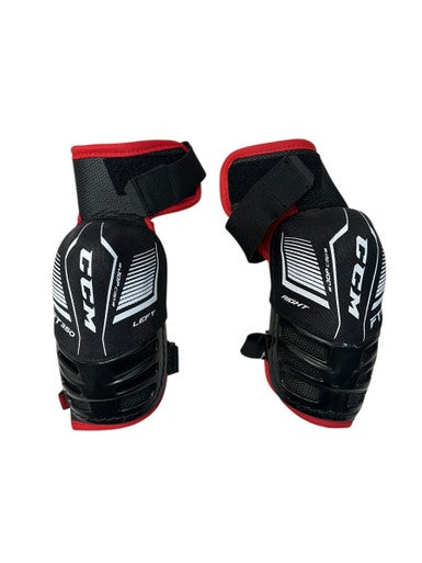 Used CCM JETSPEED FT350 Senior Elbow Pads White/Black/Red SM 11835-S000201487