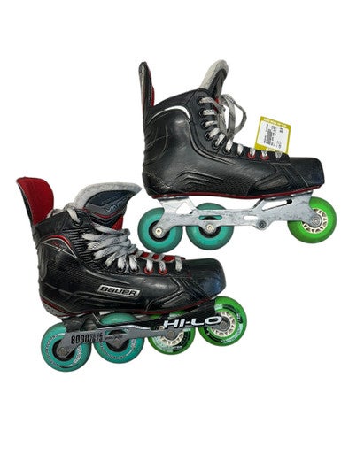 Used Bauer VAPOR XR500 Roller Hockey Skates Black Senior 8 11835-S000201493