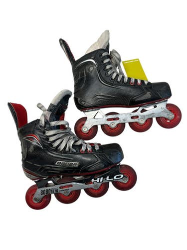 Used Bauer VAPOR XR500 Roller Hockey Skates Black Senior 7.5 11835-S000201492