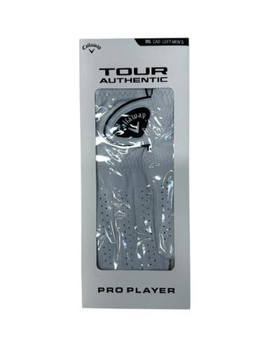 Used Callaway Mens Golf Glove White And Black M/L 11835-S000201398