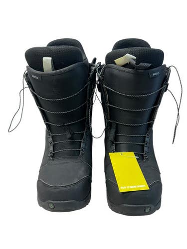 Used Burton MOTO Mens Snowboard Boots Black Senior 12 11835-S000201411