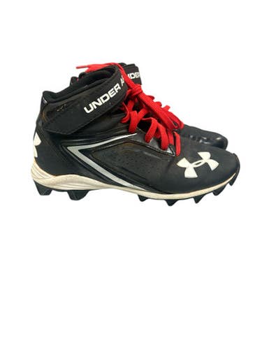 Used Under Armour Jr FB Cleats Black Junior 04.5 11862-S000091879
