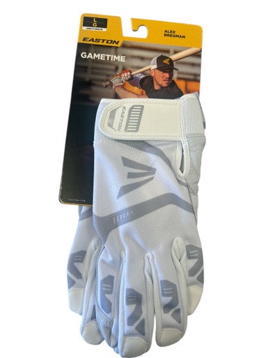 New EASTON GAMETIME ADT WHT LG 11862-EAS8068139