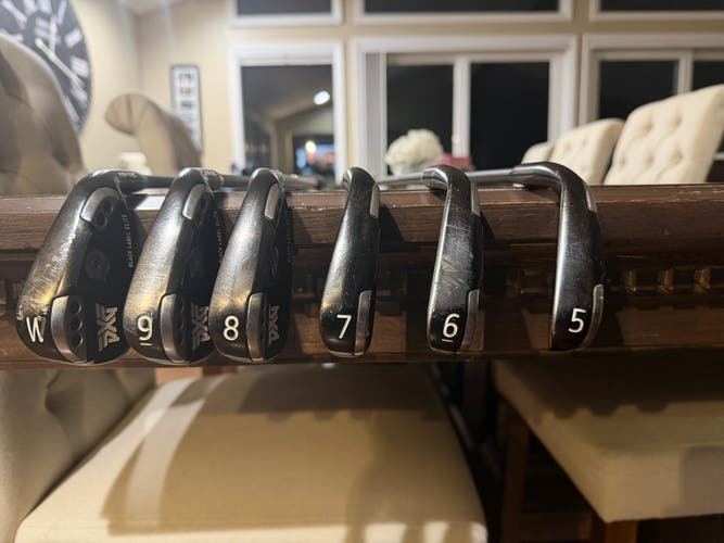 Men's PXG 0311 P GEN5 Xtreme Dark Right Handed Iron Set Stiff Flex Graphite/Steel Shaft (Used)