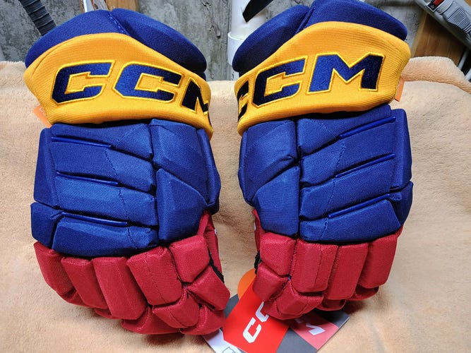 CCM JETSPEED PRO STOCK GLOVES DEVILS REVERSE RETRO 13”