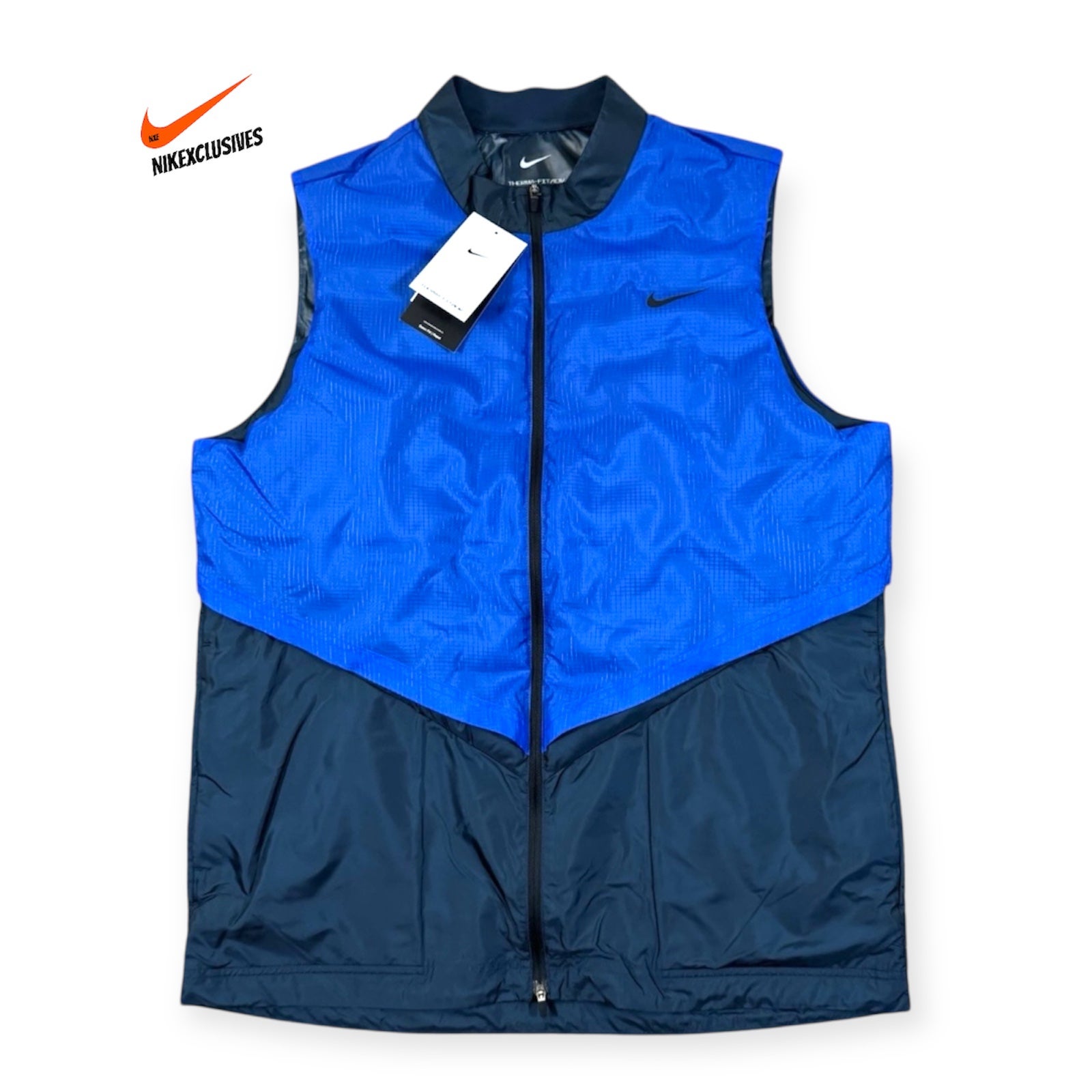 nike blue vest mens