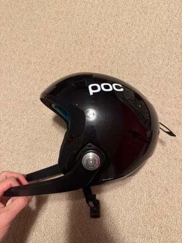 Poc race helmet with chin bar