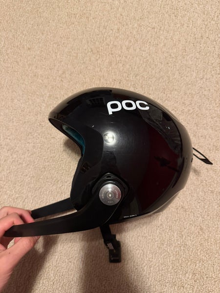 Poc race helmet with chin bar