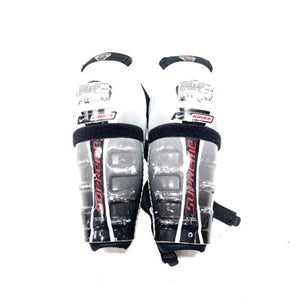 Used Bauer SUPREME 10 Youth Shin Guards White 10" 11860-S000301700