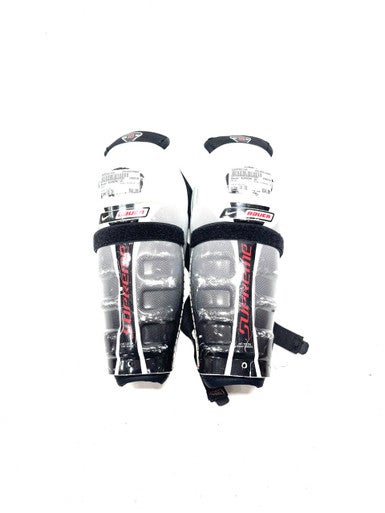 Used Bauer SUPREME 10 Youth Shin Guards White 10" 11860-S000301700