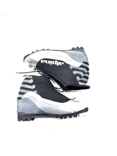 Used Alpina Womens NNN XC Ski Boots Black M 07-07.5 / W 08-08.5 11860-S000301690