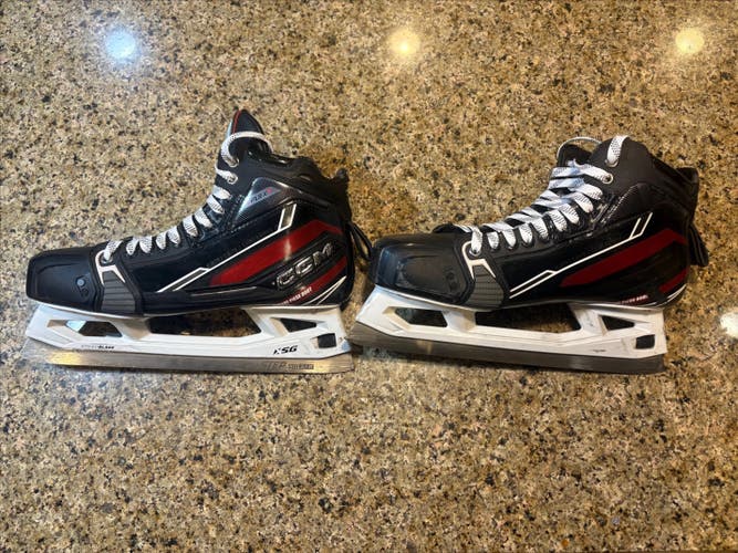 CCM EFlex 6 Hockey Goalie Senior Skates Regular Width 11.5 (Used)