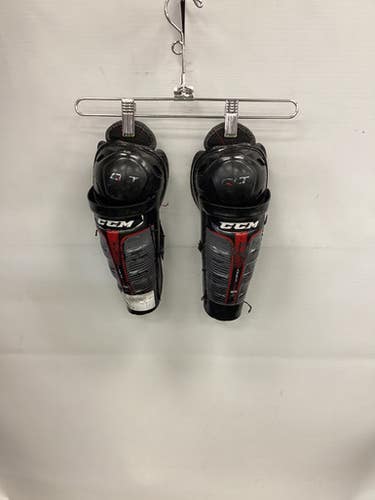 Used CCM QUICK LITE Youth Shin Guards Black 8" 11851-S000040920