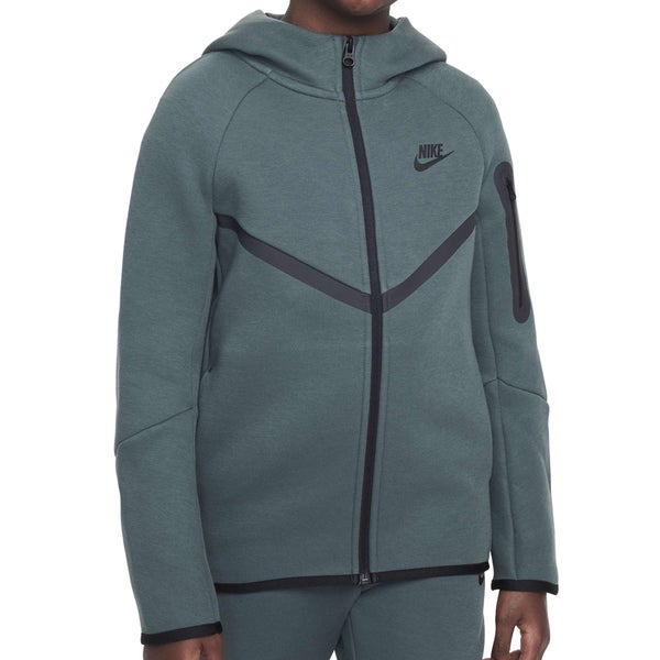 Nike Sportswear Tech Fleece Big Kid’s Full Zip Hoodie Green  XL