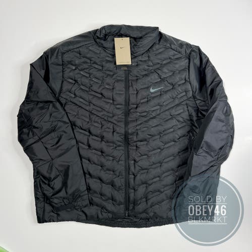 Nike Therma-FIT ADV AeroLoft Repel Down Running Jacket Black