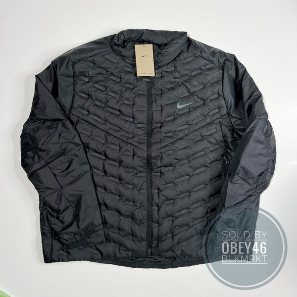 Nike Therma-FIT ADV AeroLoft Repel Down Running Jacket Black