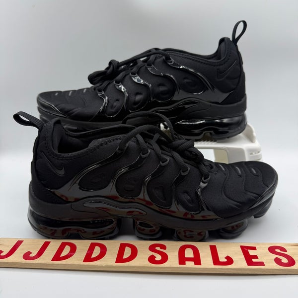 Nike Air VaporMax Plus Triple Black Shoes 924453-004 Men’s Sz 8 NEW